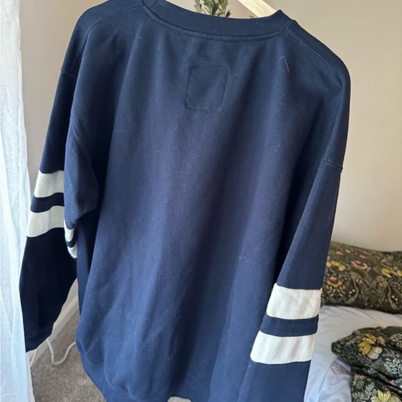 Minnesota Navy Sweatshirt with White Stripes - Picture 2 of 3